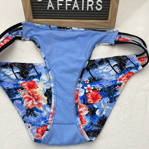 BINGO 2pc Bikini XL Hawaiian Floral surf Beach Swimsuit - Picture 7 of 16